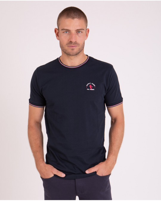 T-shirt manches courtes broderie au dos
