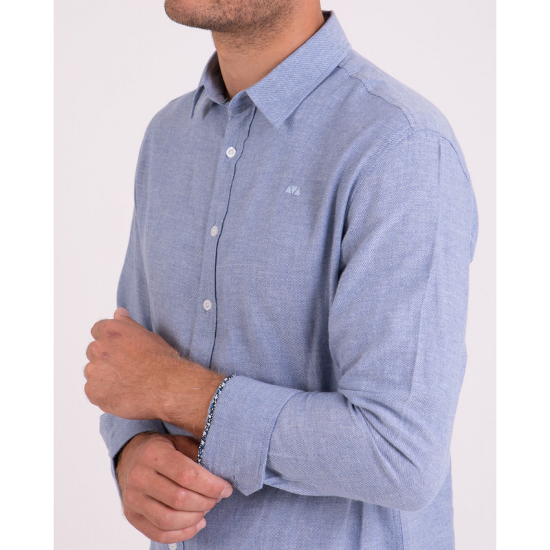 Chemise manches longues unie