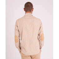 Chemise manches longues texturée