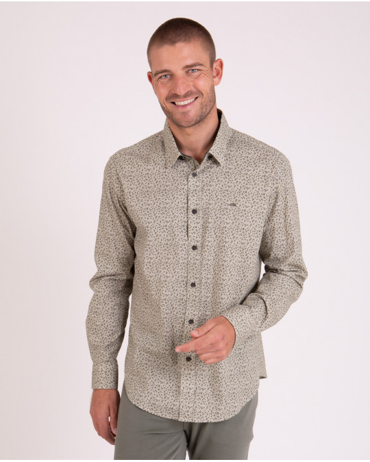 Chemise manches longues fleurie