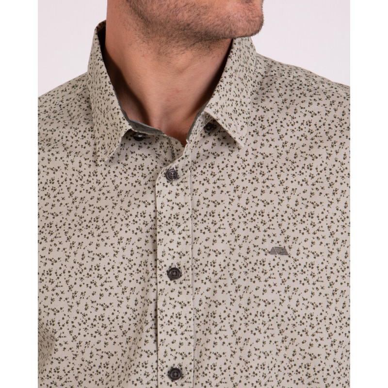Chemise manches longues fleurie