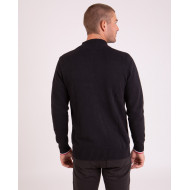 Cardigan zippé à col montant