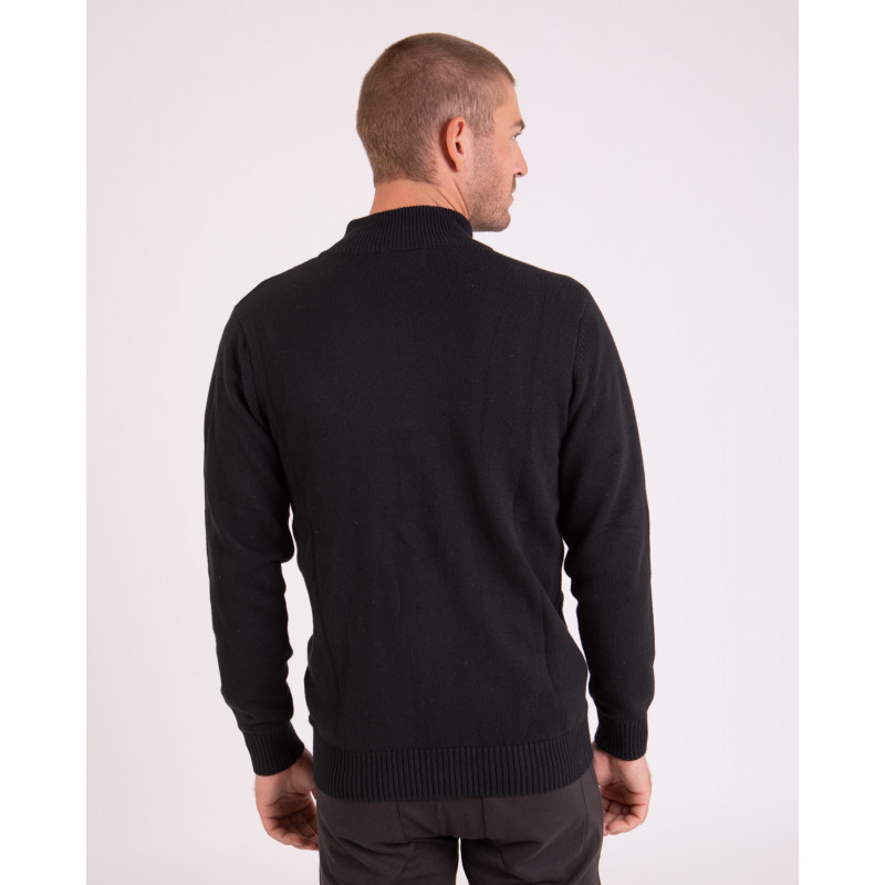 Cardigan zippé uni