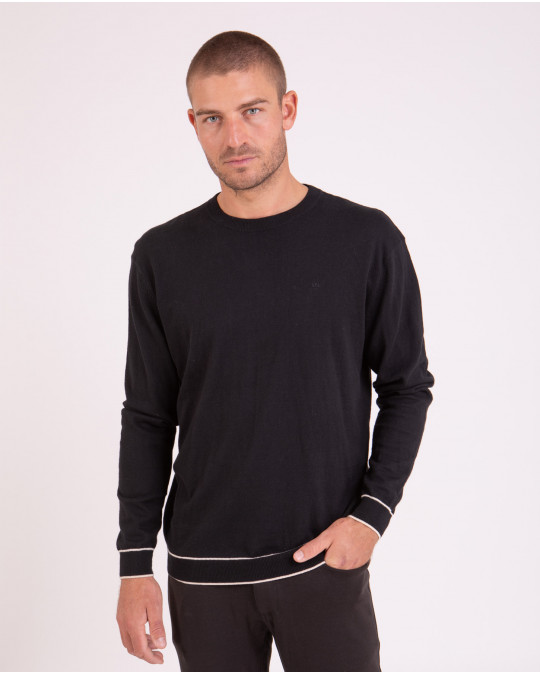 Pull col rond uni