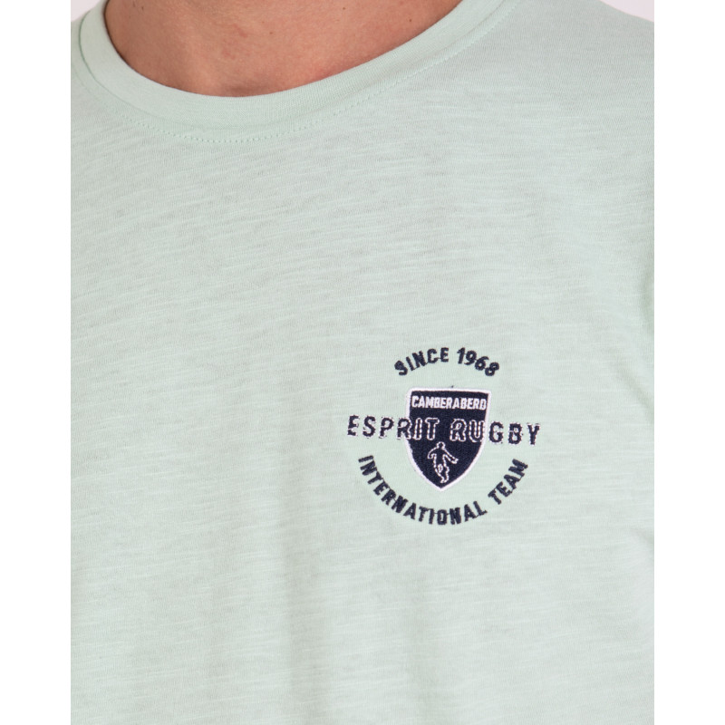 T-shirt en coton flammé