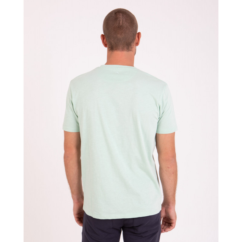 T-shirt en coton flammé