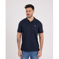 Polo manches courtes en maille fantaisie