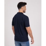 Polo manches courtes en maille fantaisie