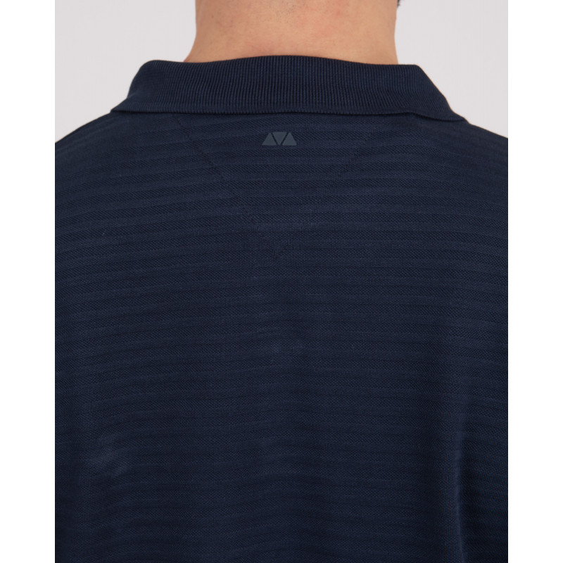 Polo manches courtes en maille fantaisie