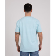 T-shirt en maille fantaisie avec poche plaquée