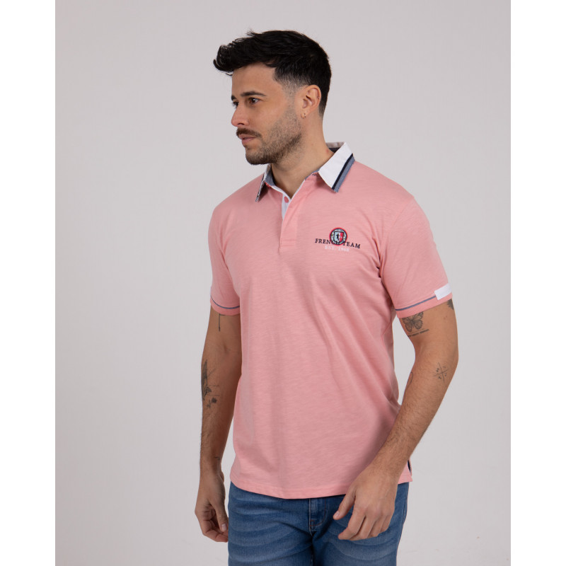 Maillot manches courtes en coton flammé