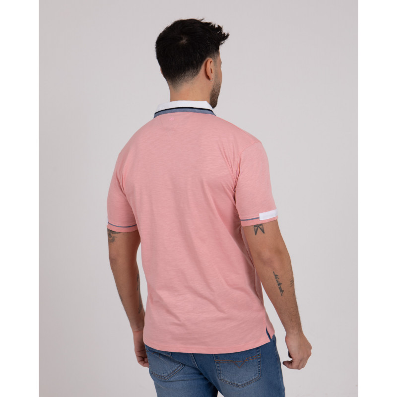 Maillot manches courtes en coton flammé