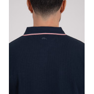 Polo manches courtes en maille fantaisie