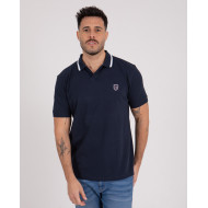 Polo manches courtes en coton piqué