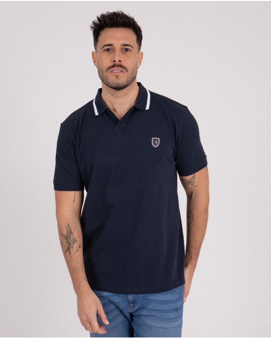 Polo manches courtes en coton piqué