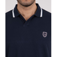 Polo manches courtes en coton piqué