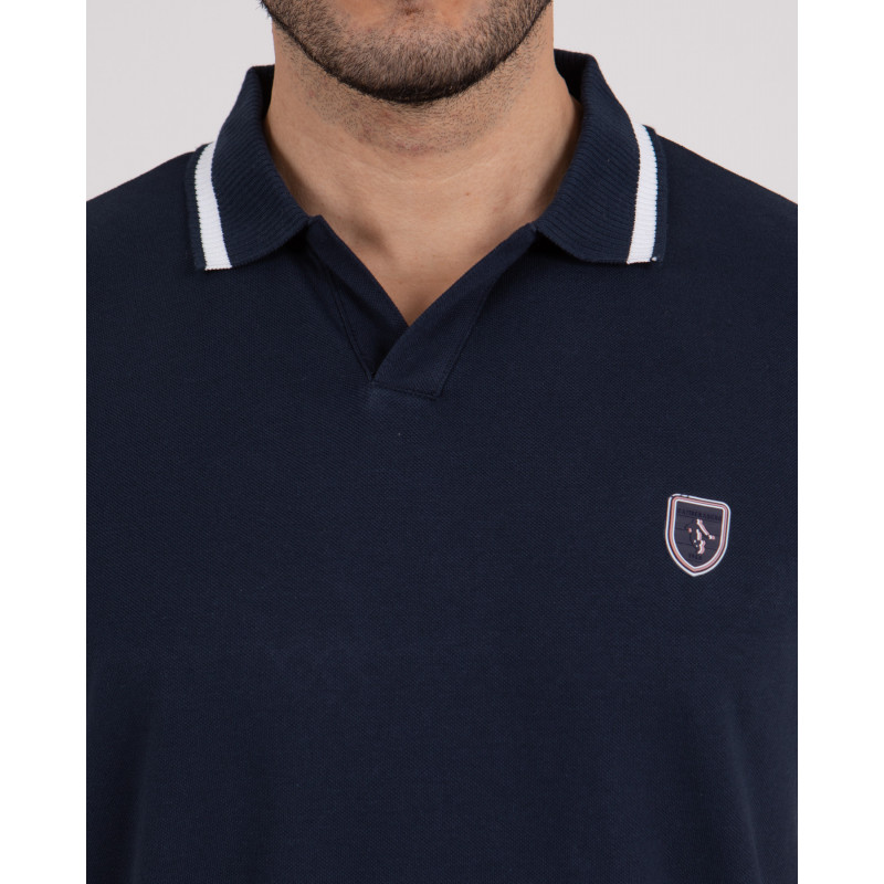 Polo manches courtes en coton piqué
