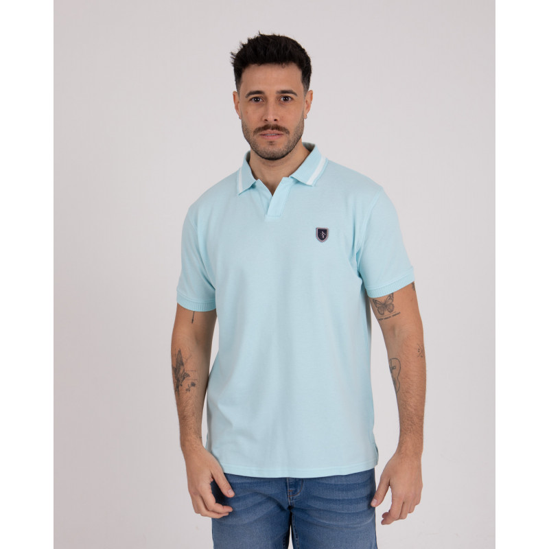 Polo manches courtes en coton piqué
