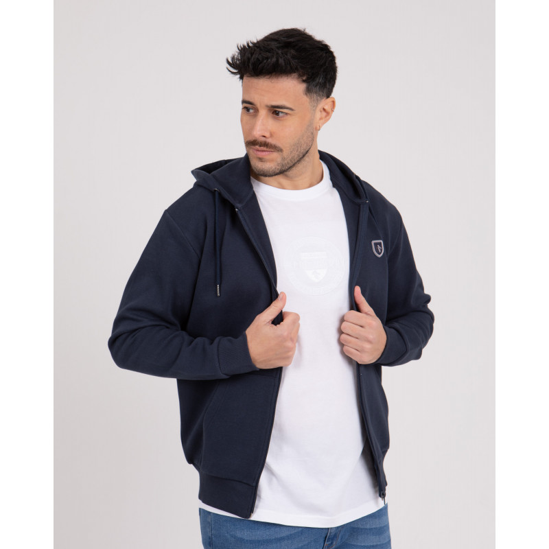Sweat zippé à capuche