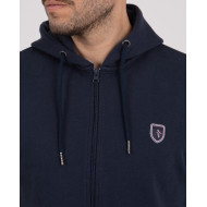 Sweat zippé à capuche