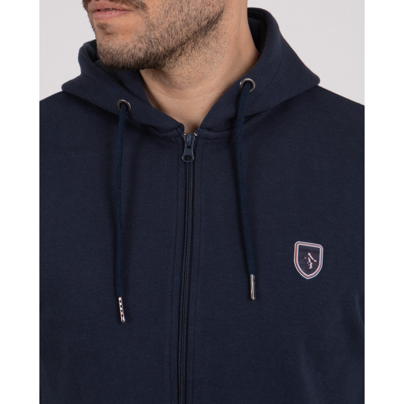 Sweat zippé à capuche