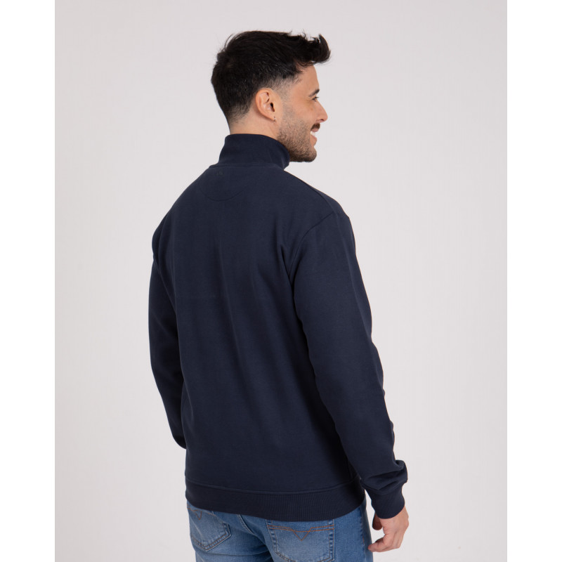 Cardigan zippé en molleton