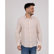 Chemise manches longues 100% lin