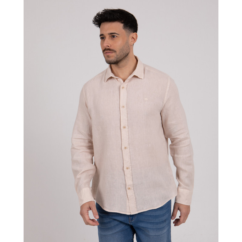 Chemise manches longues 100% lin