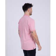 Polo manches courtes en maille fantaisie
