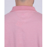 Polo manches courtes en maille fantaisie