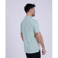 Polo manches courtes en coton lin