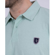 Polo manches courtes en coton lin