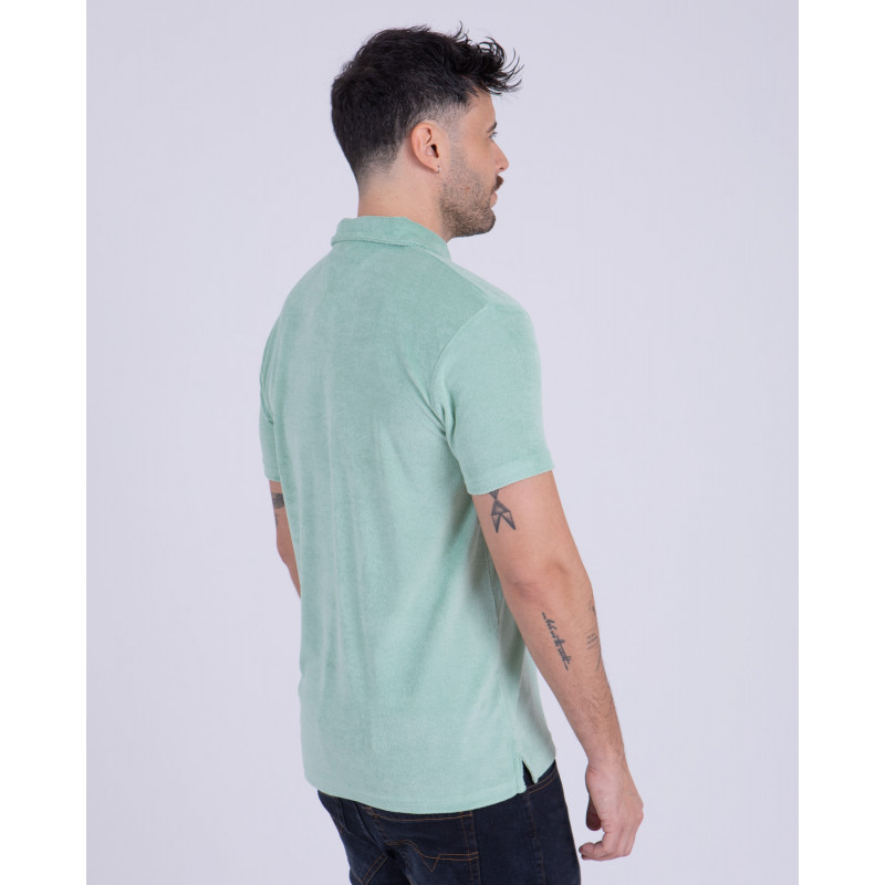 Polo manches courtes en coton éponge