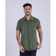 Chemise manches courtes en coton éponge