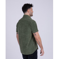 Chemise manches courtes en coton éponge