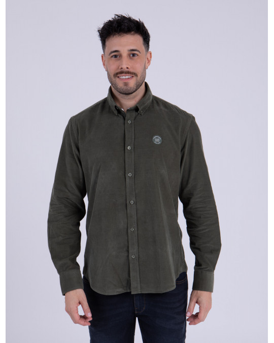 Chemise manches longues en velours