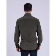 Chemise manches longues en velours
