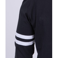 Maillot manches longues au col contrasté