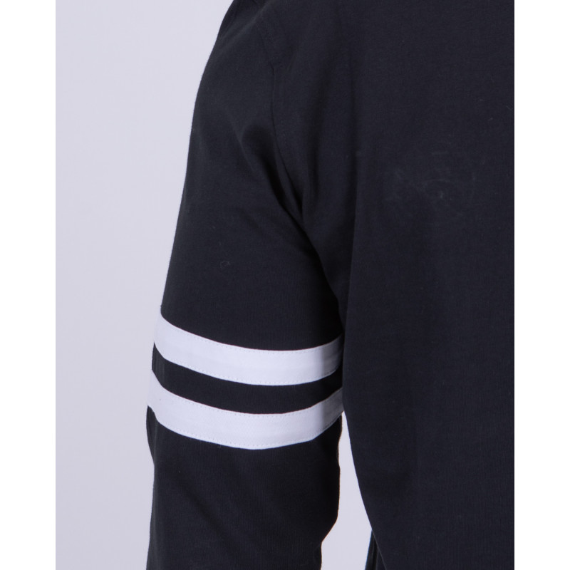 Maillot manches longues au col contrasté