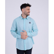 Chemise manches longues unie