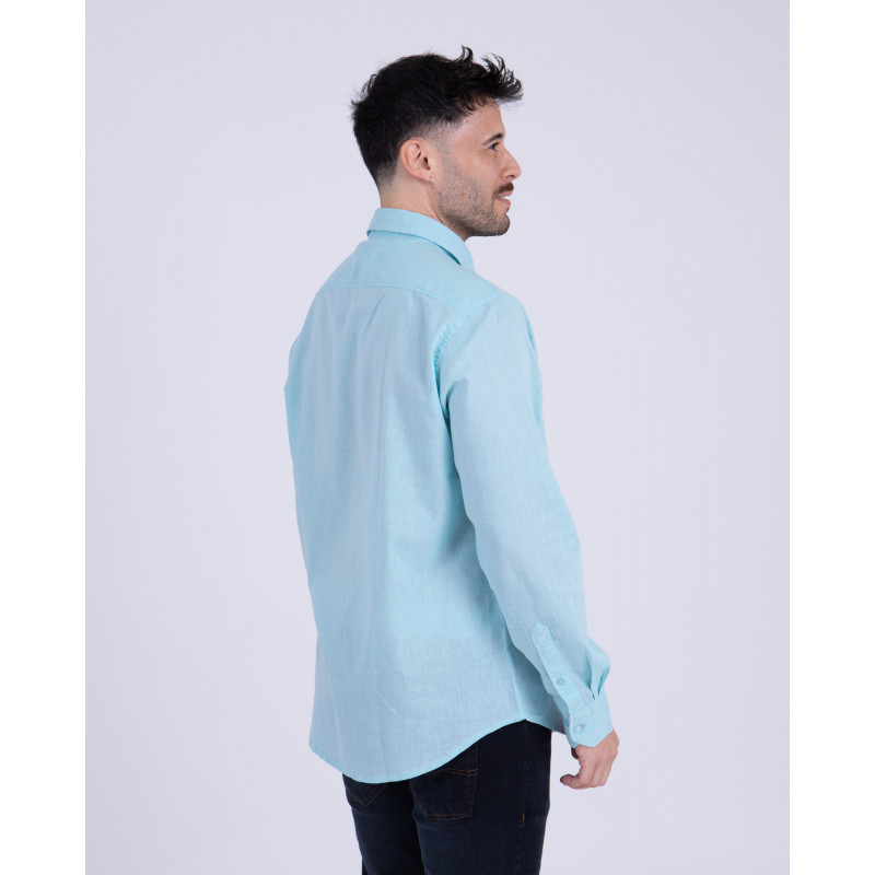 Chemise manches longues unie