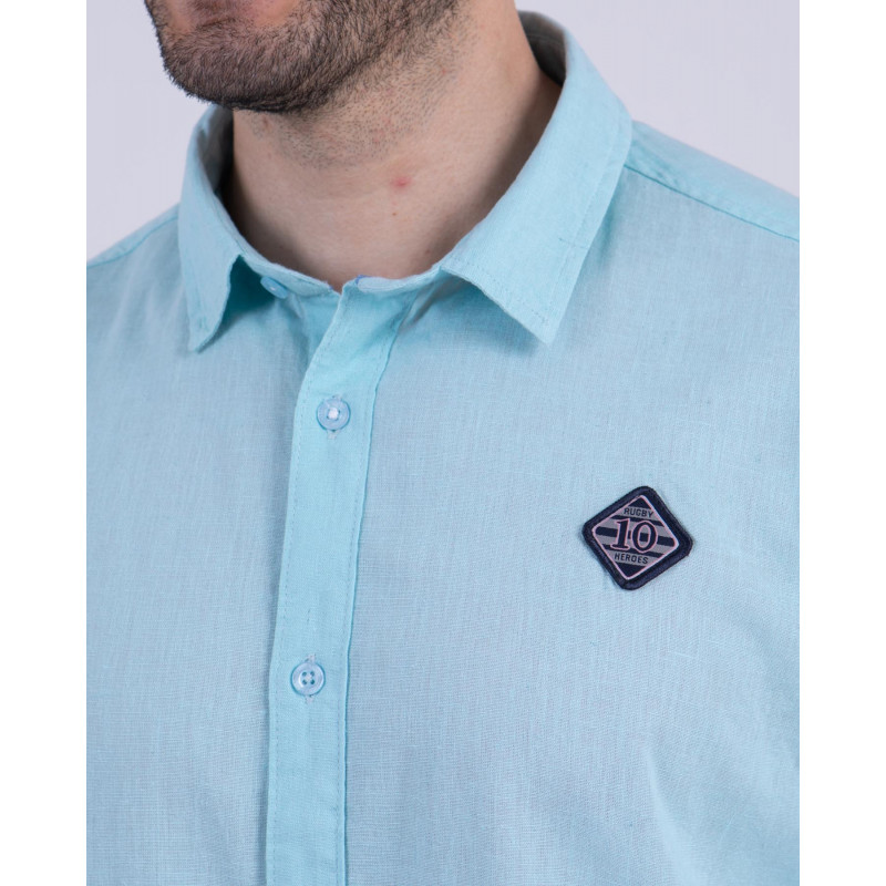 Chemise manches longues unie