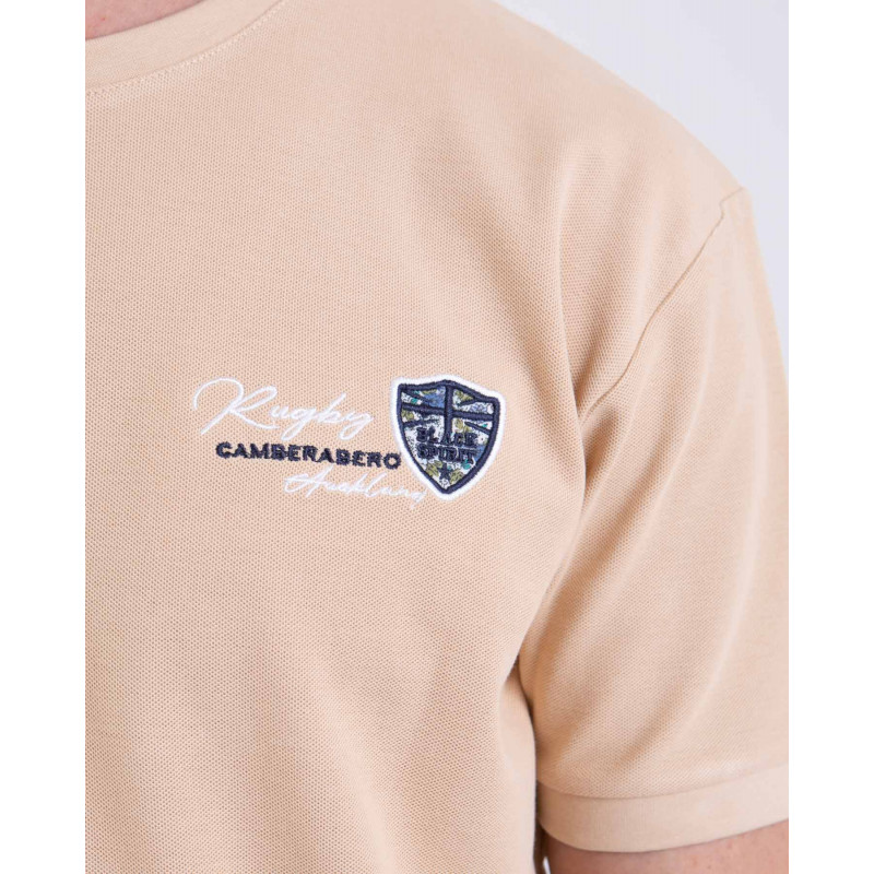 T-shirt manches courtes en piqué fluide
