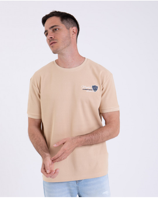 T-shirt manches courtes en piqué fluide