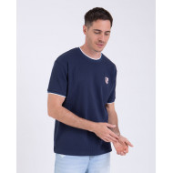 T-shirt manches courtes avec écusson brodé