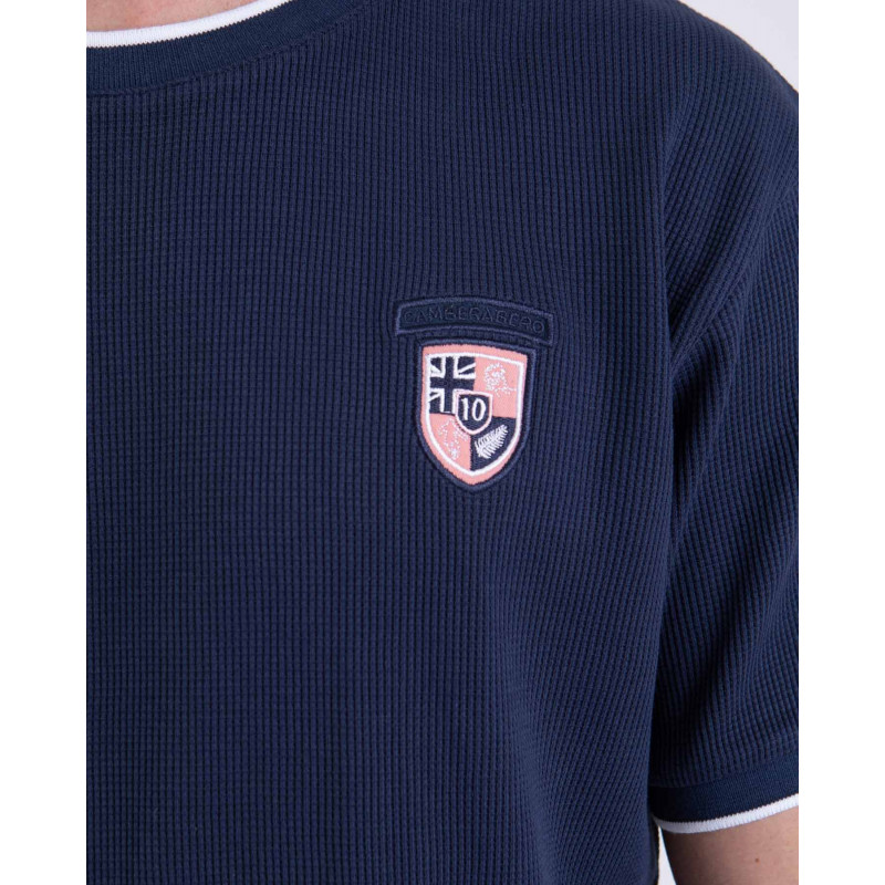 T-shirt manches courtes avec écusson brodé