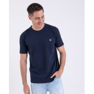 T-shirt en maille fantaisie avec poche plaquée