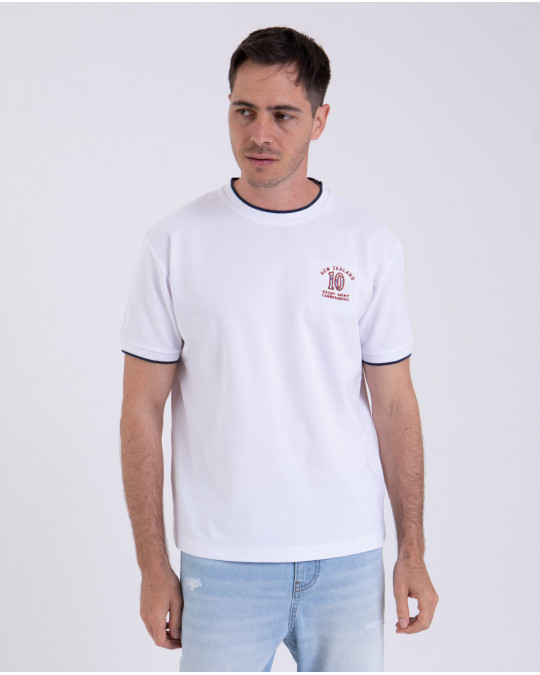 T-shirt manches courtes en piqué fluide