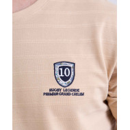 T-shirt en maille piquée rayée