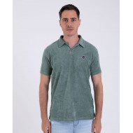 Polo manches courtes en coton éponge